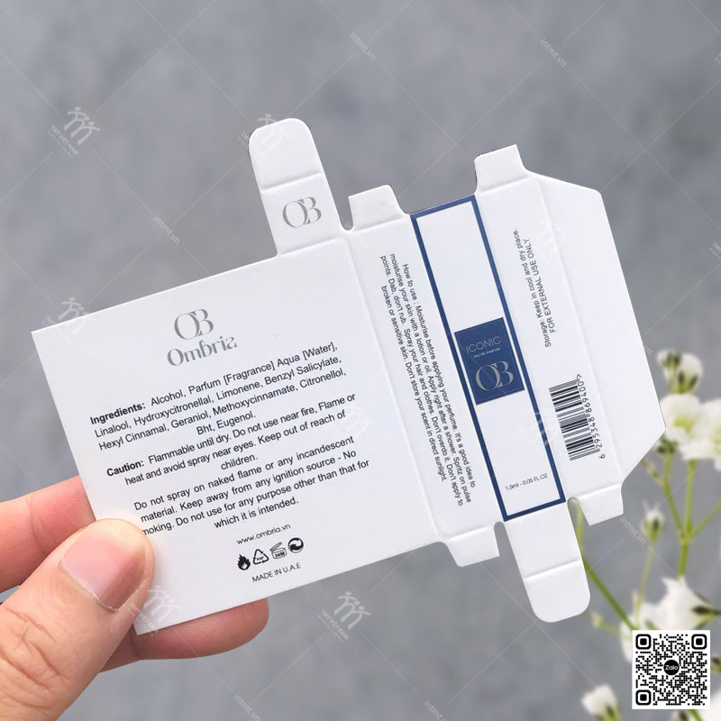 hộp giấy đựng nước hoa chai dùng thử 2ml HG38(2)