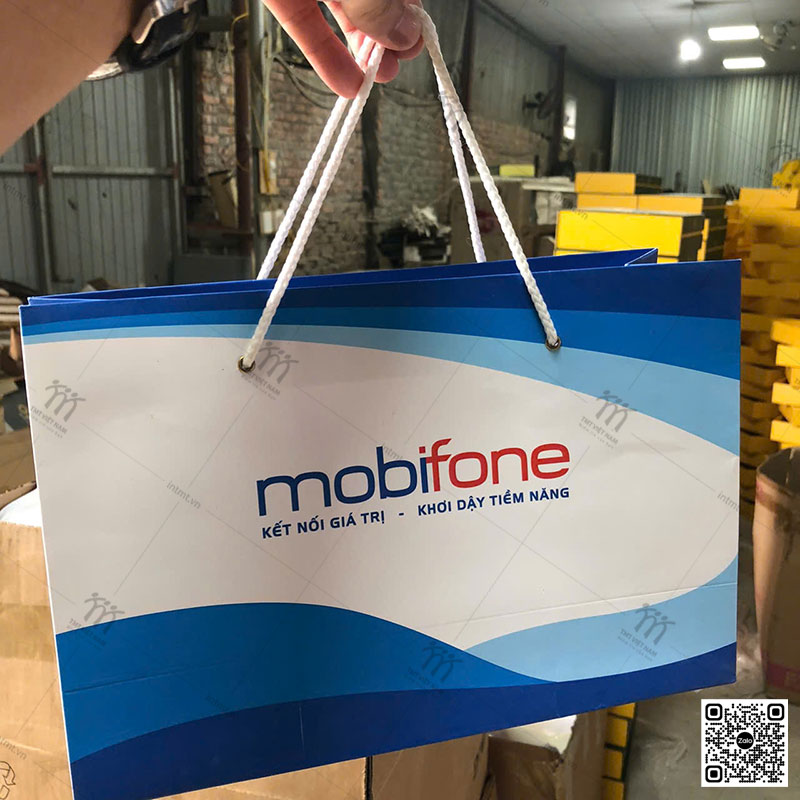 in túi giấy cho tập đoàn Mobifone