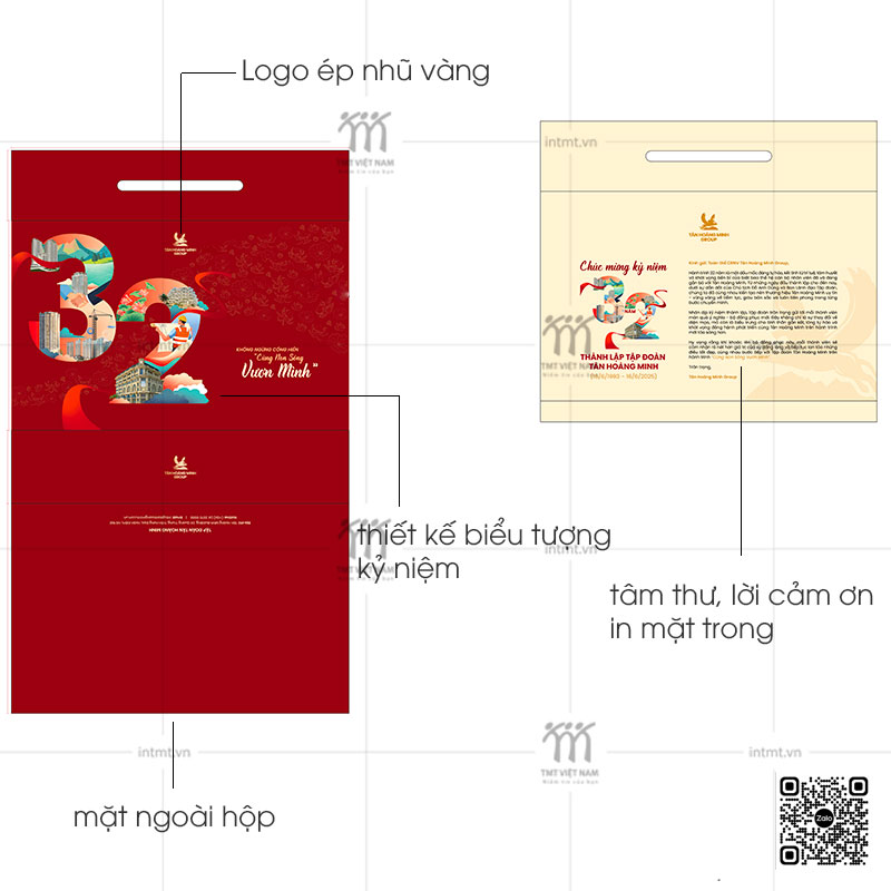 thiết kế hộp cho doanh nghiệp Tân Hoàng Minh