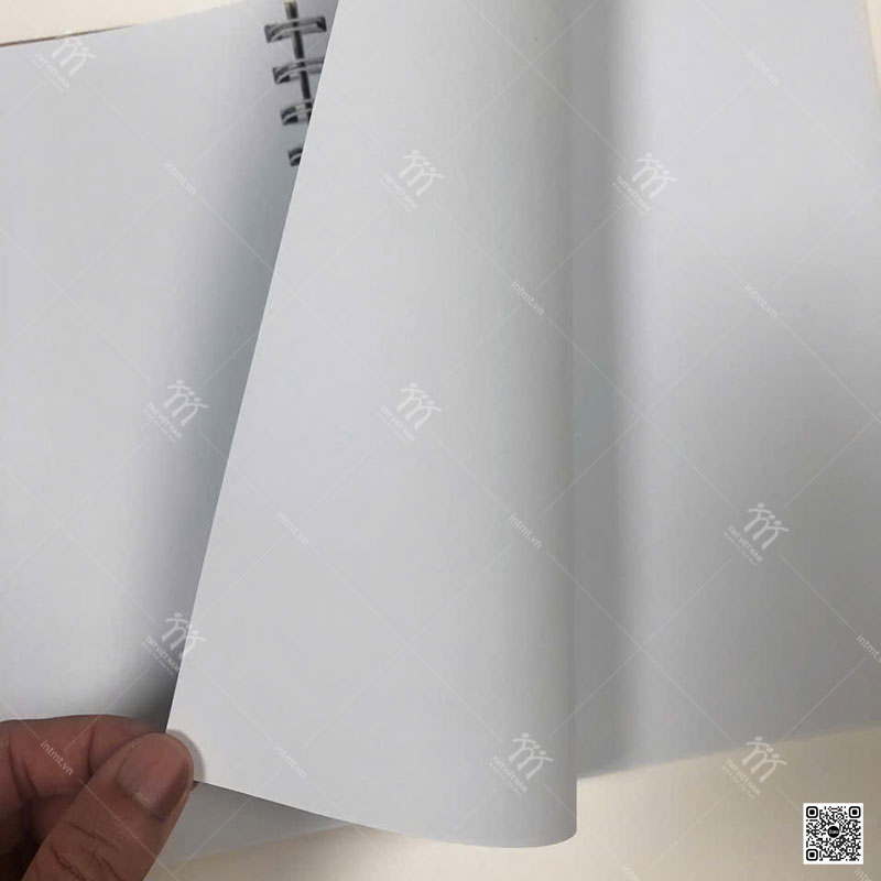 Chất liệu ruột sổ giấy Ốp trắng không in