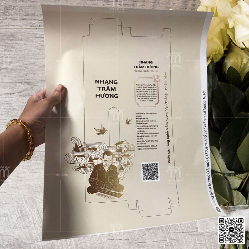 bộ bao bì túi hộp đựng nhang trầm ctl143-3