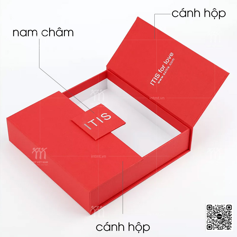 hộp cứng dạng 2 cánh mở