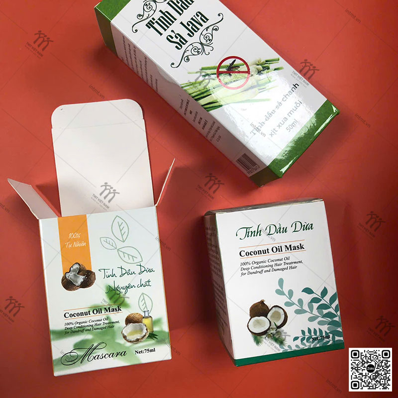 in hộp giấy đựng mỹ phẩm tinh dầu