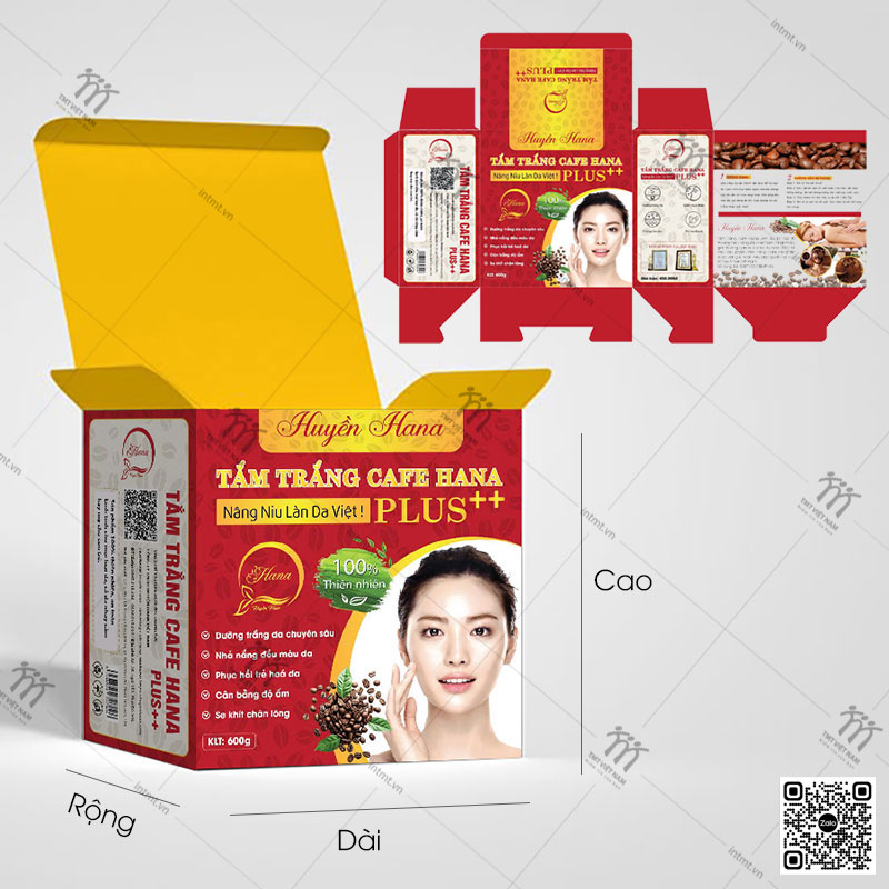 kích thước hộp giấy trong in ấn