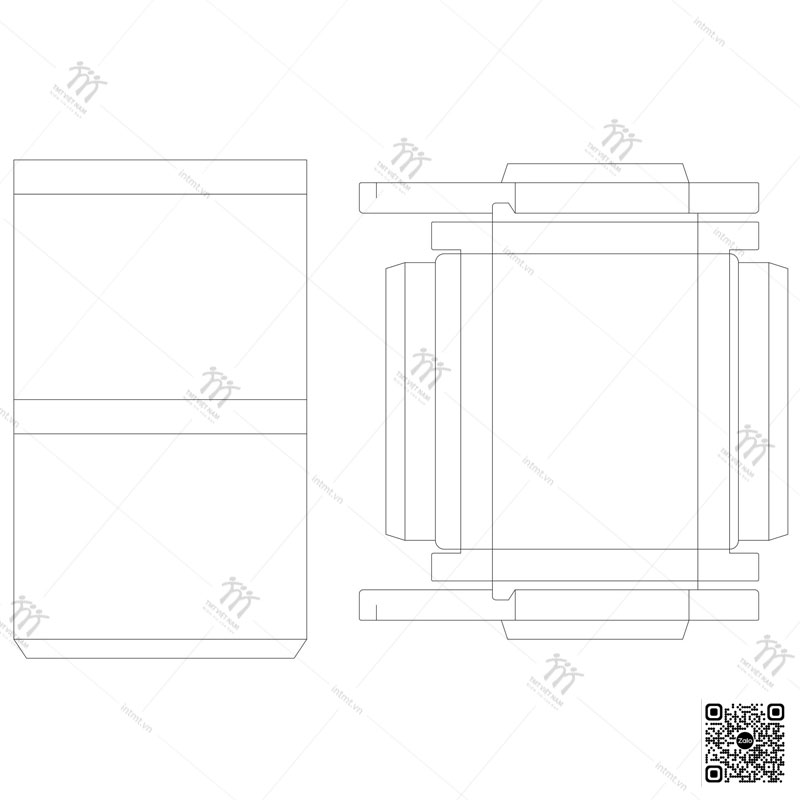 Hộp giấy ngăn kéo template